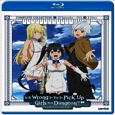 Is It Wrong to Try to Pick Up Girls in a Dungeon?: Familia Myth - Complete Collection (던전에서 만남을 추구하면 안 되는 걸까?: 컴플리트 컬렉션)(한글무자막)(Blu-ray)