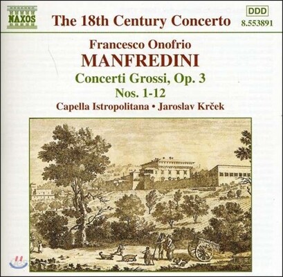 [중고-상] [수입] Manfredini: Concerti Grossi Op.3, No. 1-12