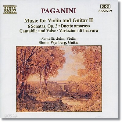 [중고-상] [수입] Paganini : Music For Violin & Guitar Ii