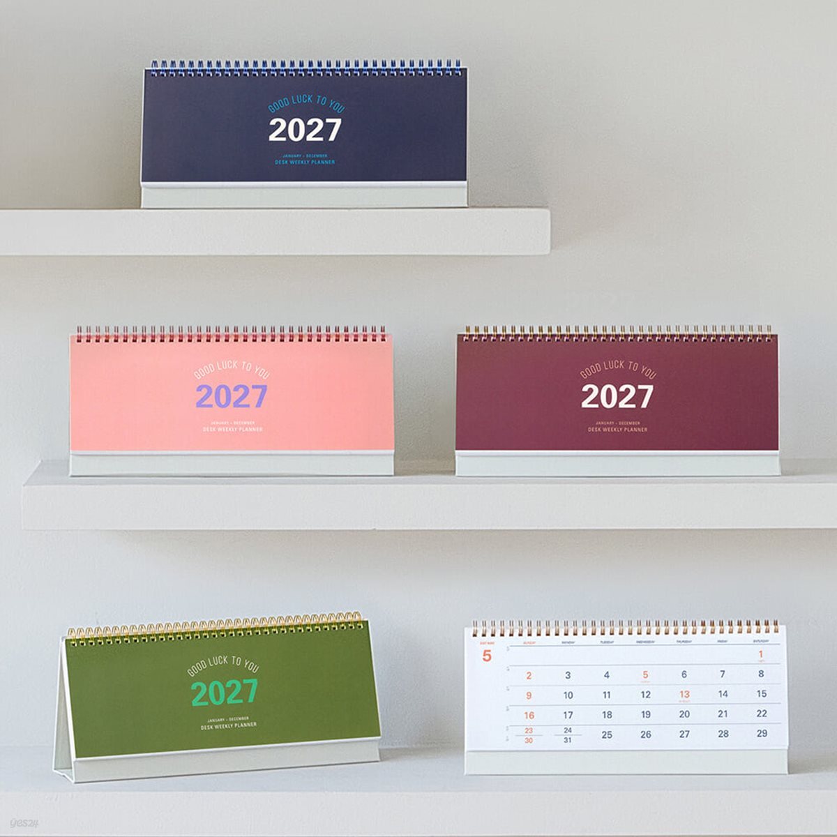 (2027 날짜형) 데스크 위클리 플래너 2027_탁상플래너 다이어리 스케쥴러
