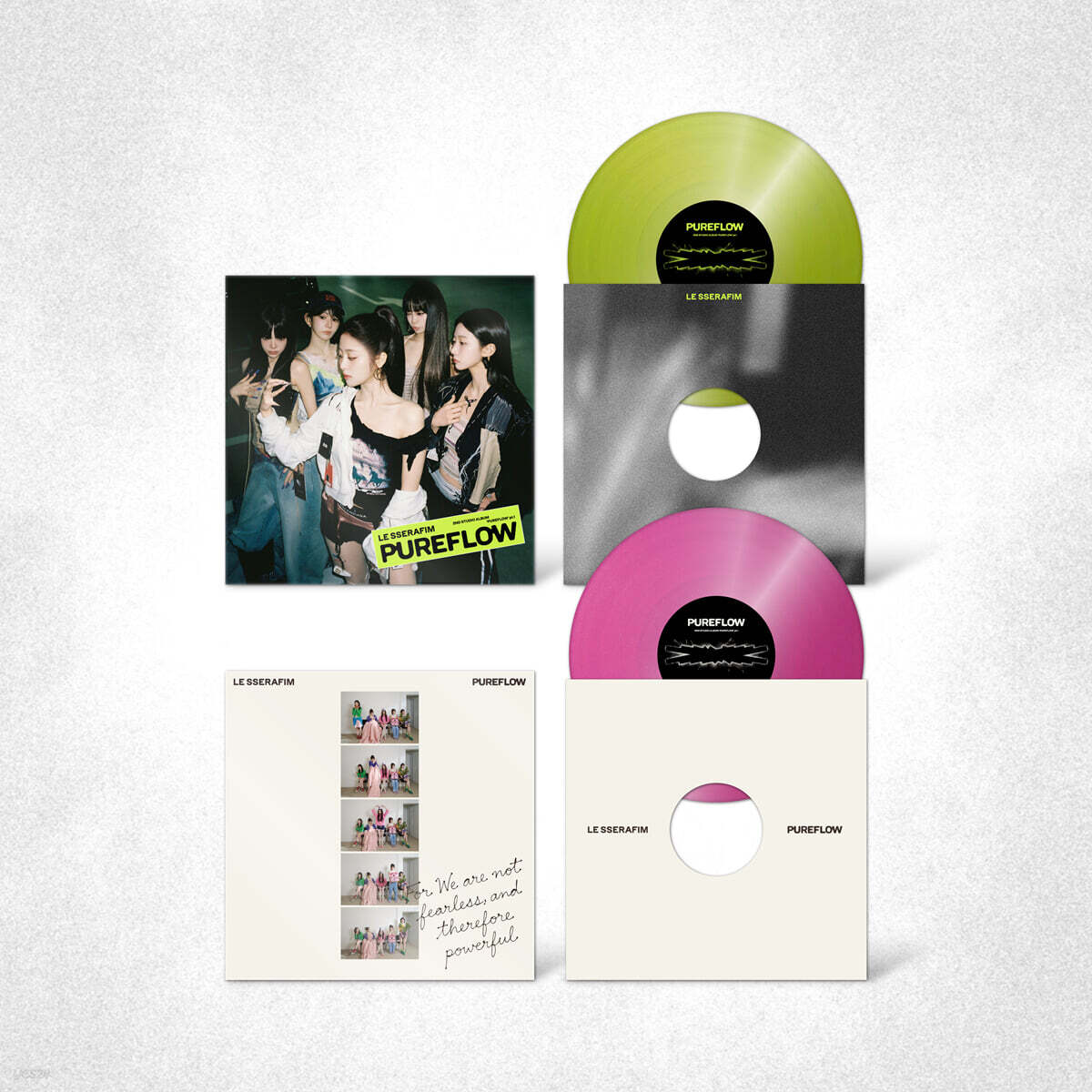 르세라핌 (LE SSERAFIM) - 2nd Studio Album ‘PUREFLOW’ pt.1 [LP][2종 중 1종 랜덤발송] / 미개봉 새상품/ 자켓의 모서리 눌림이나 찍힘이 전혀 없는 완벽한 새상품/ 개봉 후 반품불가