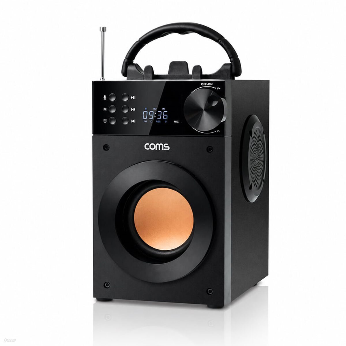 컴스 HT224 3형 우퍼 20W 포터블 블루투스 스피커