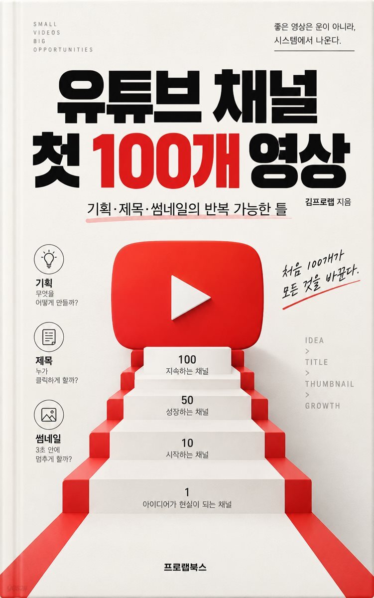 유튜브 채널 첫 100개 영상