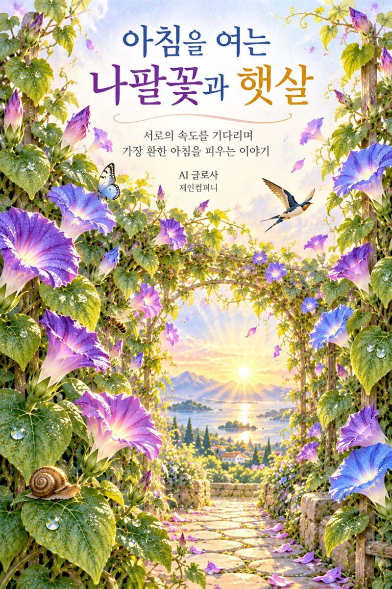 아침을 여는 나팔꽃과 햇살