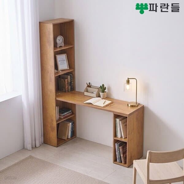 파란들가구 23T상판  LPM 1400 5단400책장 오픈장 틈새 h형책상세트