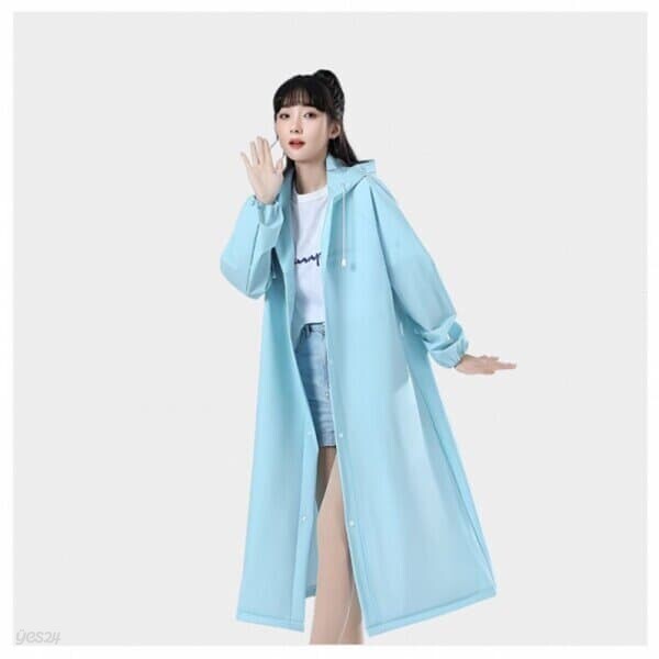 컬러 레인코트 다회용 우의 판초우의 배달우의 스타일 우의