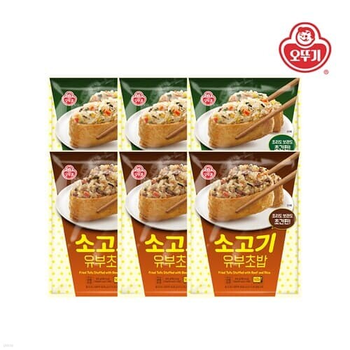 [오뚜기] 유부초밥 오리지널 400g x 3개+유부초밥 소고기 400g x 3개