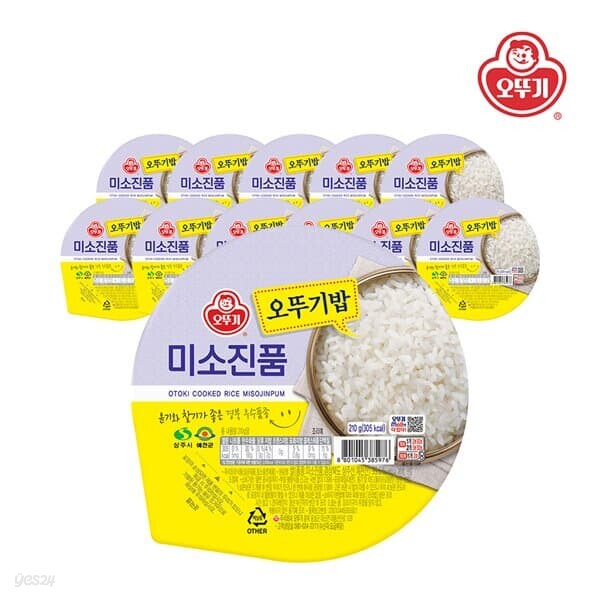[오뚜기] 오뚜기밥 미소진품 210g x 12개(1박스)