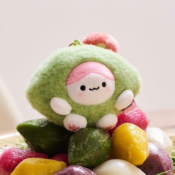 콩밤이 송편 키링인형_콩이