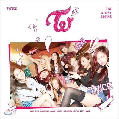 트와이스 - 미니 1집 The Story Begins - 북클릿 36p + 가렌드