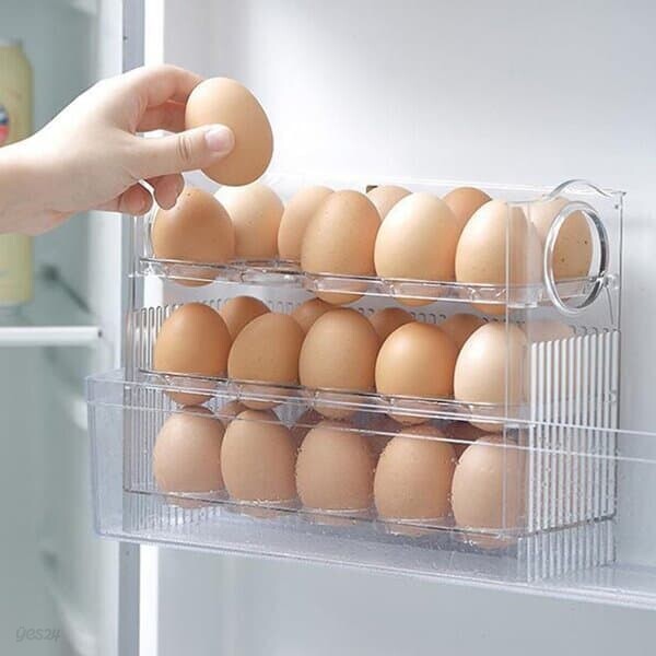 3단 접이식 달걀 트레이
