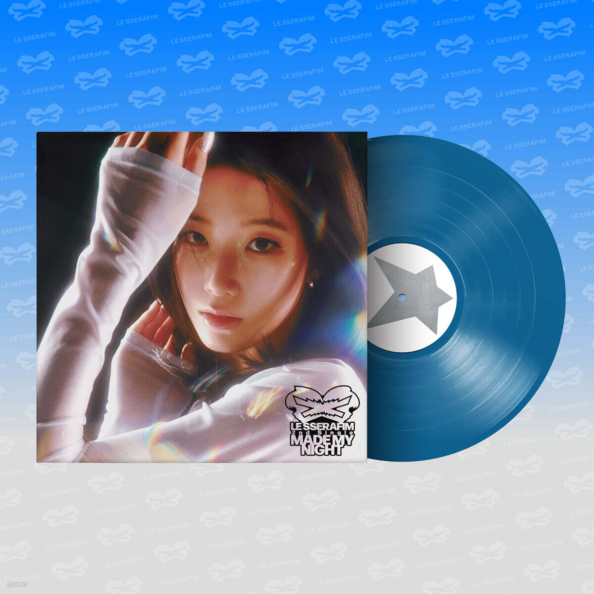 르세라핌 (LE SSERAFIM) - 2nd Single Album 'Made My Night' Vinyl [SKY BLUE ver.]
