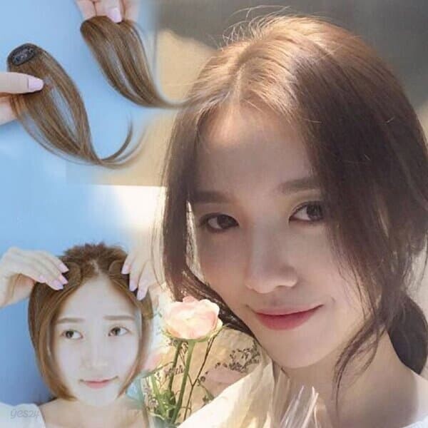 네추럴 긴 앞머리 가발