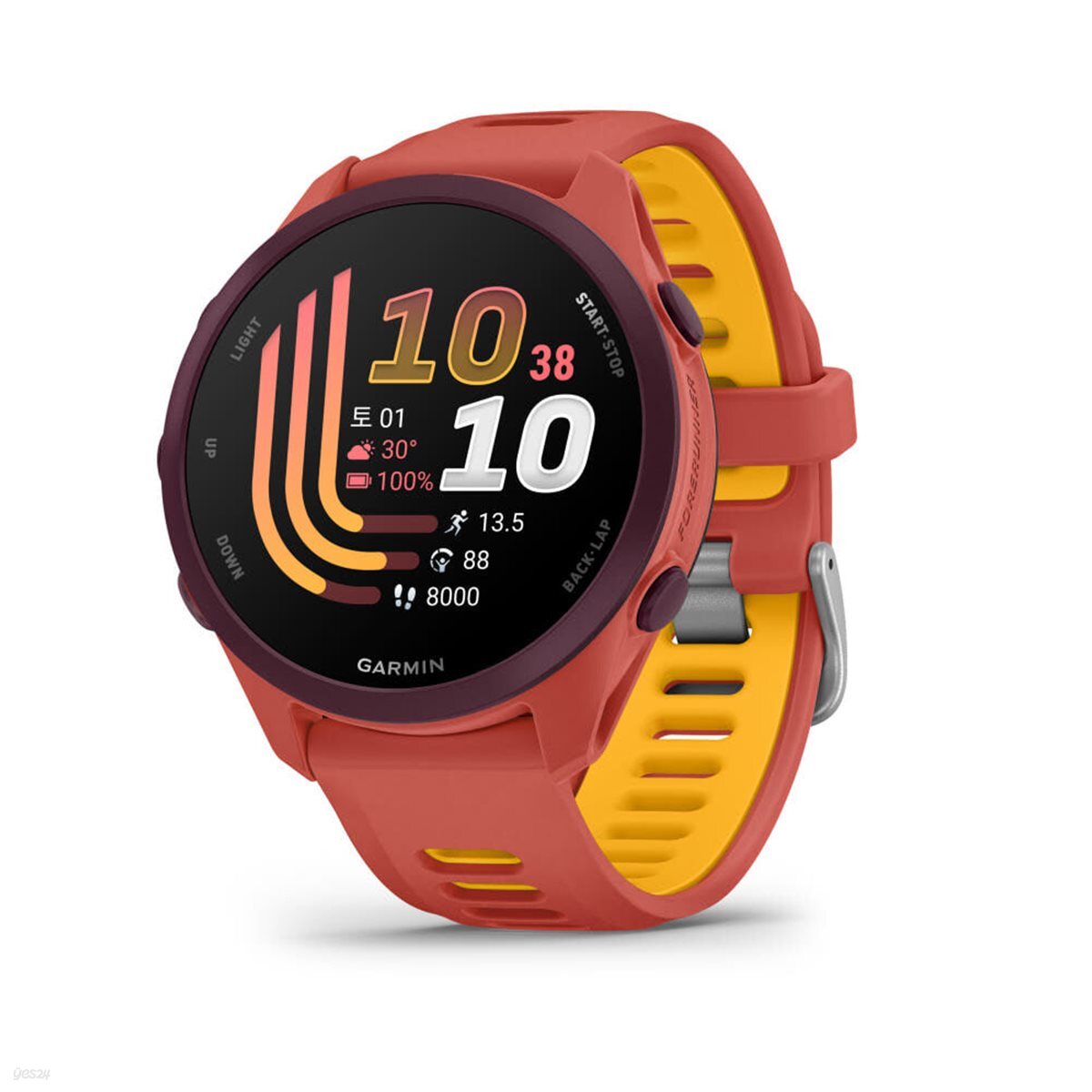 [GARMIN] 가민 포러너 170 뮤직, 레드 핑크/망고