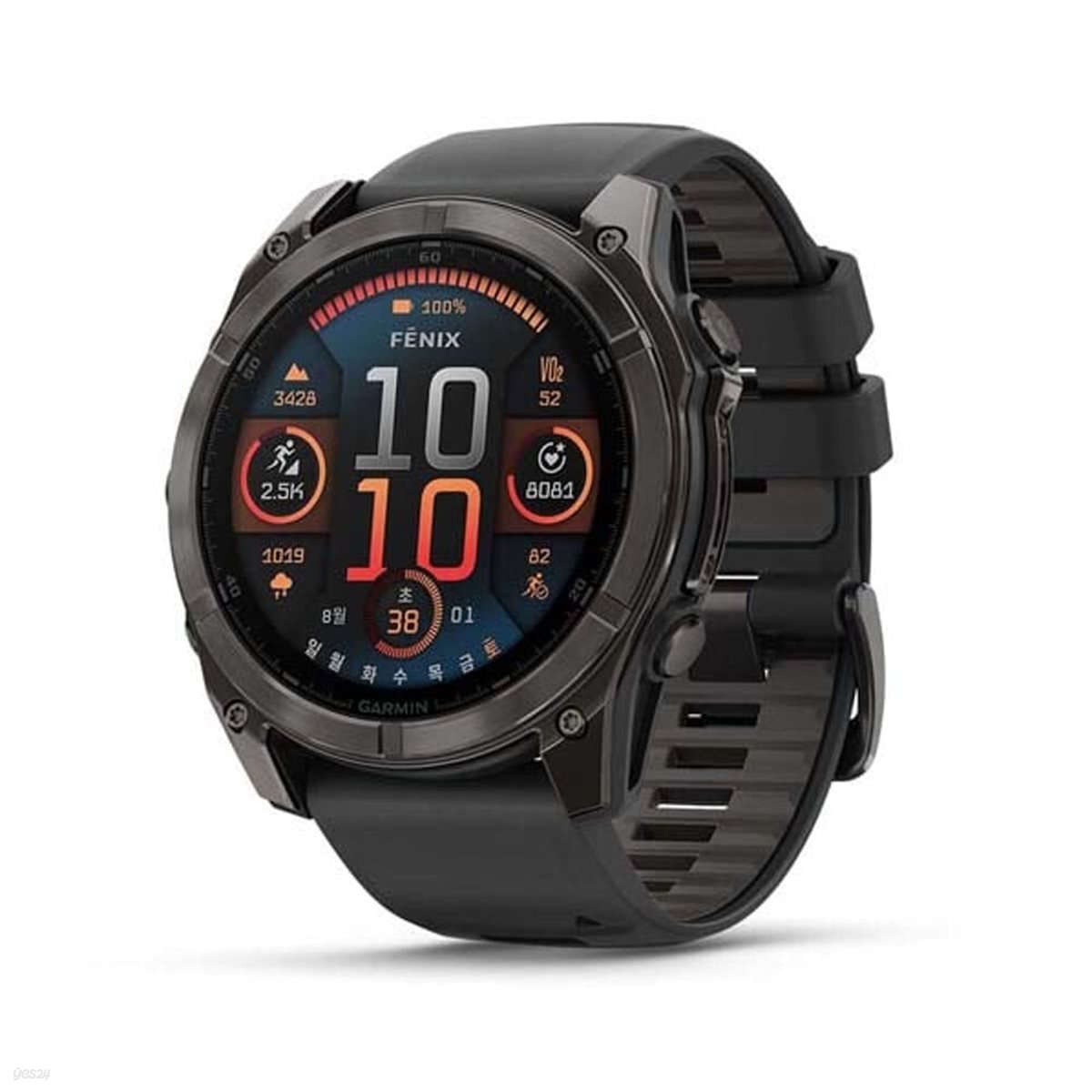 [GARMIN] 가민 피닉스 8 아몰레드 51mm, 카본 그레이