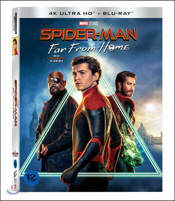 [중고-최상] [4K 블루레이] 스파이더맨 : 파 프롬 홈 - 초회 한정 슬립케이스 (4disc: 4K UHD + 3D + 2D + 보너스BD)
