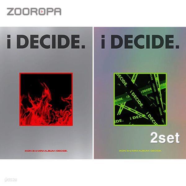 [미개봉/2종세트] 아이콘 iKON i DECIDE 미니앨범 3집 (GREEN+RED)