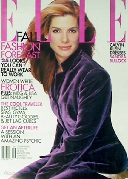 ELLE August 1995: Sandra Bullock | 산드라 블록 (미국판)