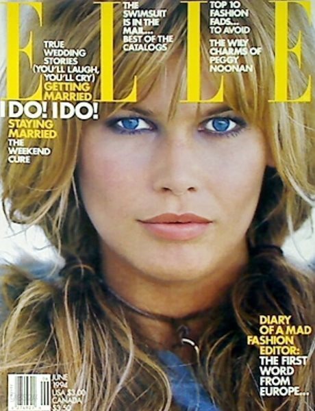 ELLE June 1994 : Claudia Schiffer | 클라우디아 쉬퍼 (미국판)