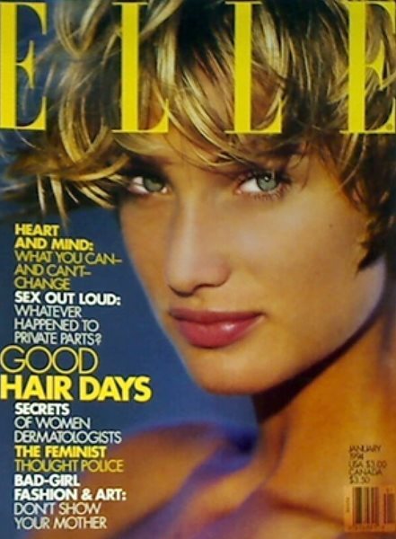 ELLE January 1994: Manon von Gerkan | 마농 폰 게르칸 (미국판)