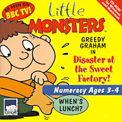 Little Monsters : Greedy Graham In Disaster at The Sweet Factory! (Numeracy Ages 3~4)
