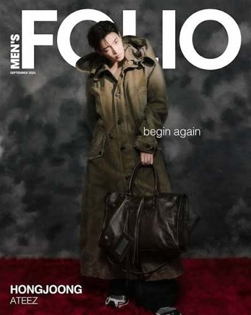 [A형] MEN'S FOLIO SG 싱가폴 2026년 09월 : 에이티즈 (ATEEZ) 홍중 커버 (A형 잡지)