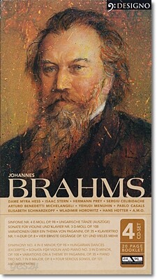 [ 독일 수입 4CD] 위대한 작곡가 & 명연주 - 요하네스 브람스 Johannes Brahms