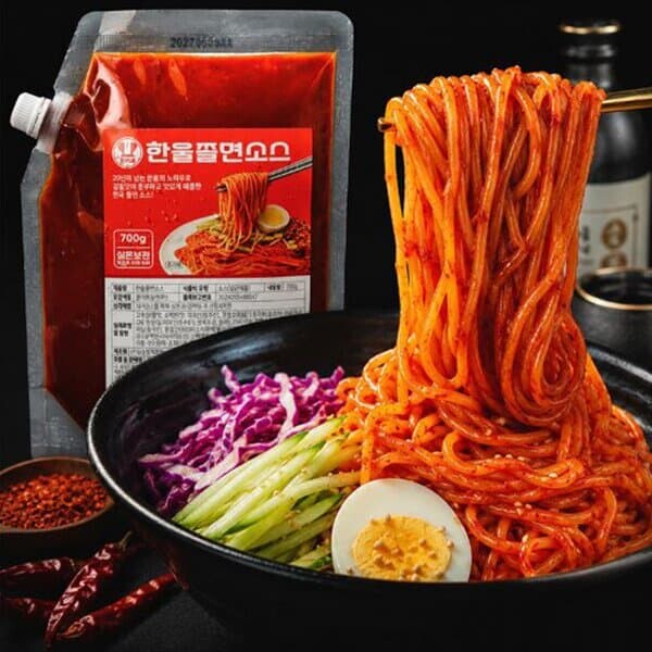 맛있는 새콤달콤 쫄면 소스 700g+쫄면 2kg