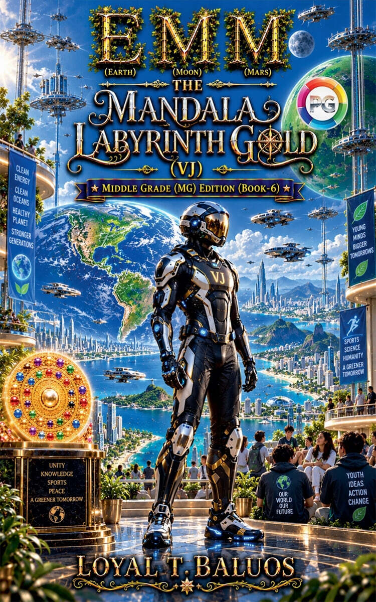 EMM (Earth) (Moon) (Mars) The Mandala Labyrinth Gold (VJ) Middle Grade (MG) Edition (Book-6)