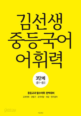 김선생 중등국어 어휘력 3단계