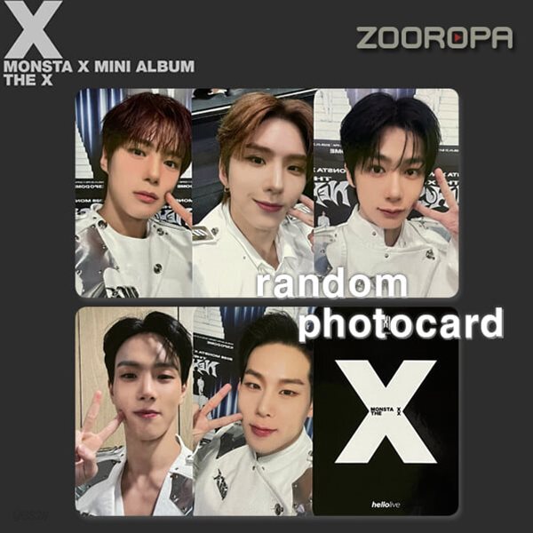 [새상품/C 포토카드/랜덤] 몬스타엑스 MONSTA X THE X (정품/헬로라이브)
