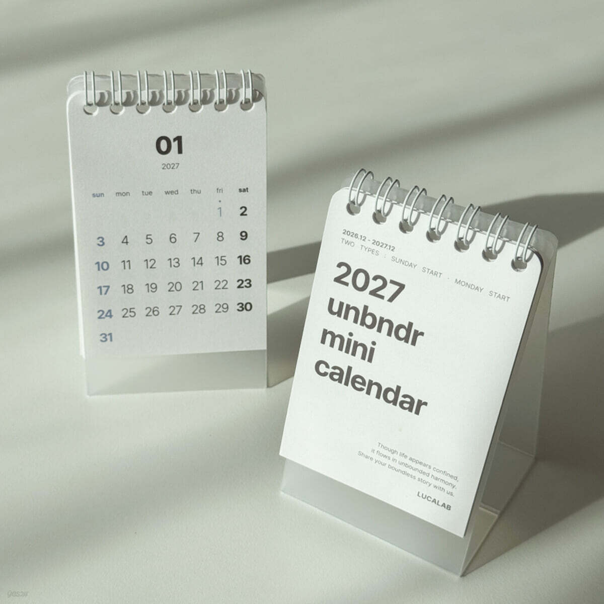 루카랩 2027 언바운더리 미니 캘린더