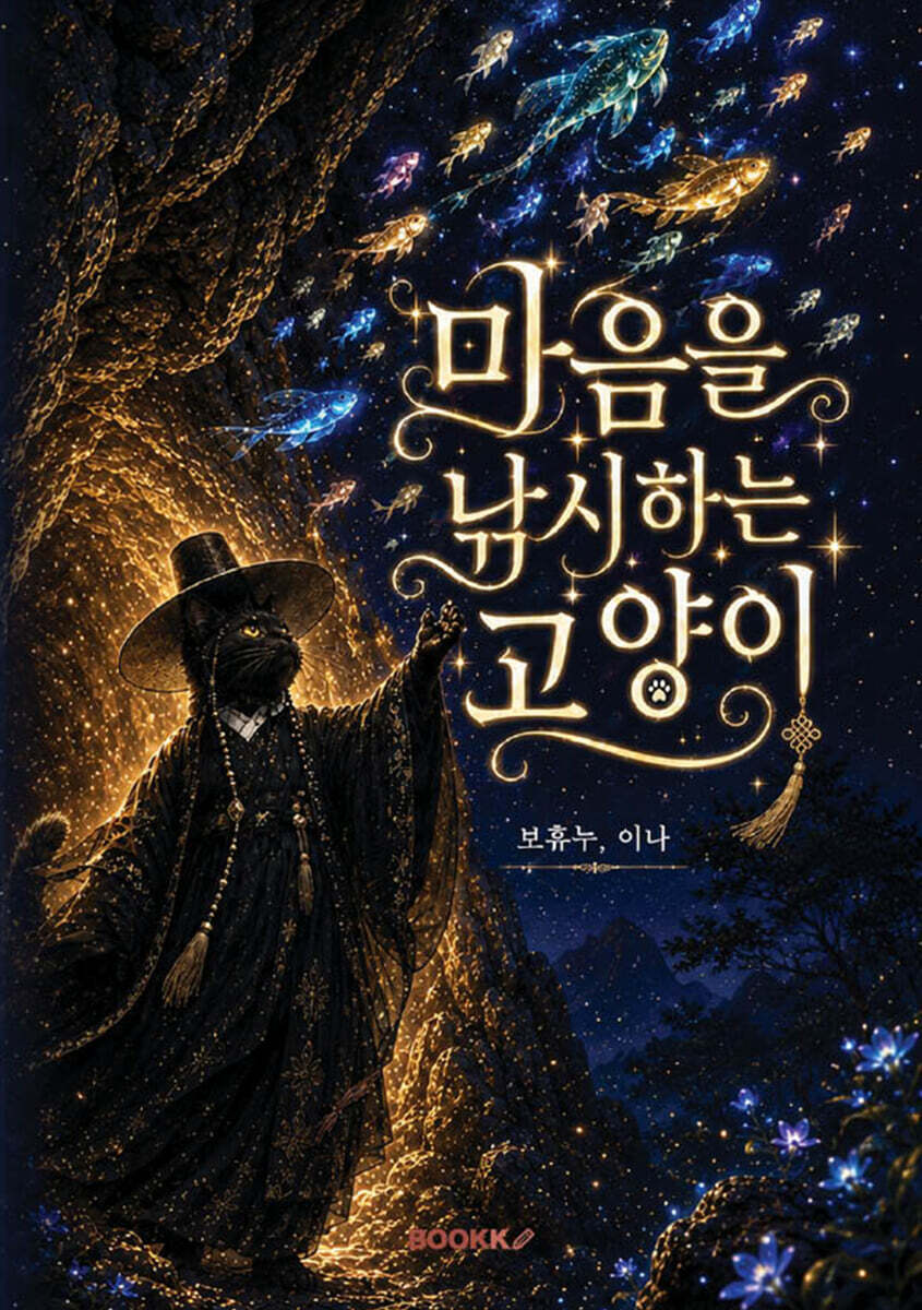 마음을 낚시하는 고양이(흑백)