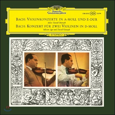 David Oistrakh / Igor Oistrakh 바흐: 바이올린 협주곡 - 다비드 오이스트라흐 (Bach: Violin Concertos Nos. 1 & 2) [LP]