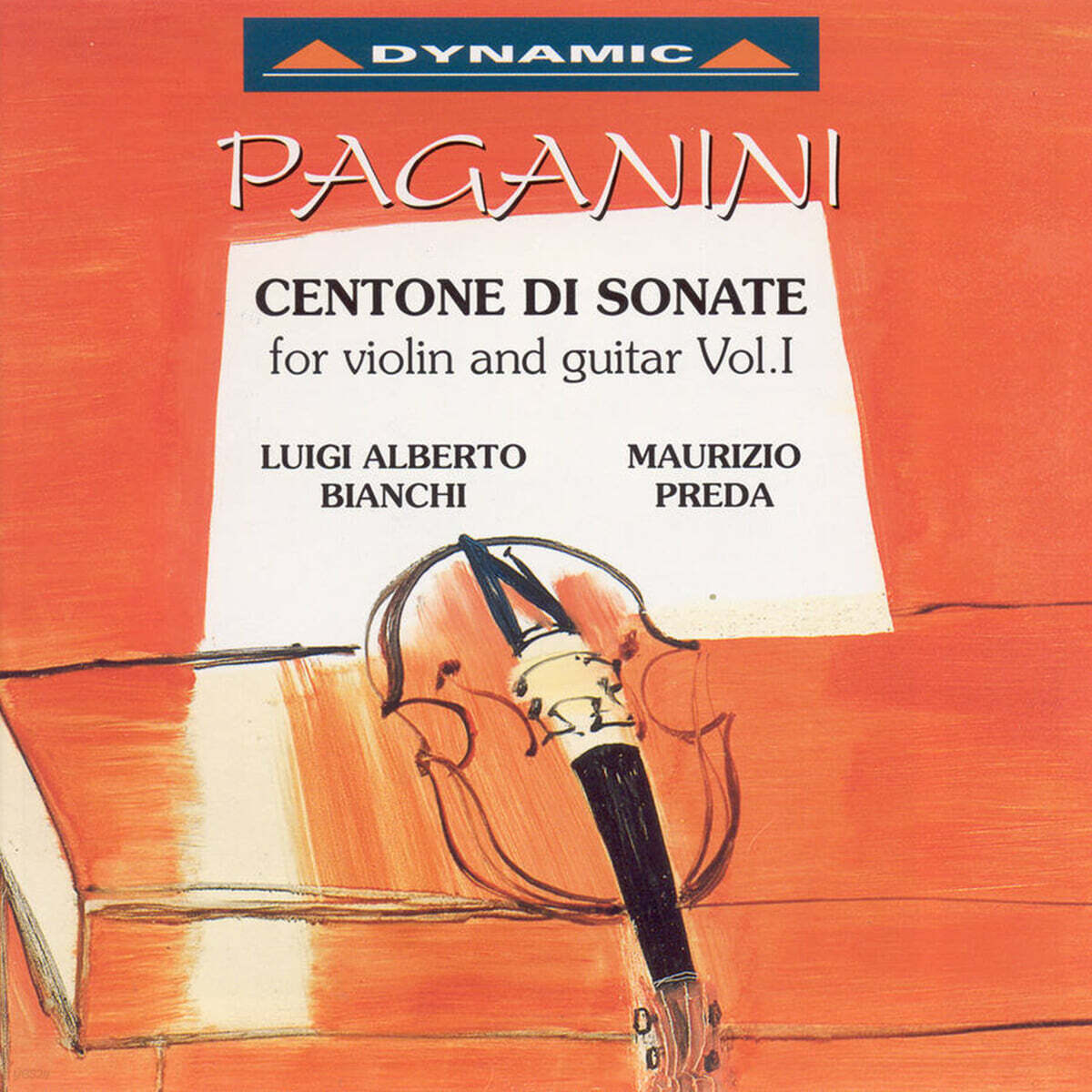 [수입] 파가니니: 바이올린과 기타를 위한 소나타 1집 (Paganini: Centone di Sonate for violin and guitar) Luigi Alberto Bianchi