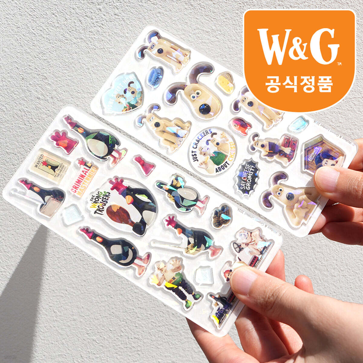 핑크풋 [공식정품]월레스와그로밋아크릴스티커(랜덤발송)