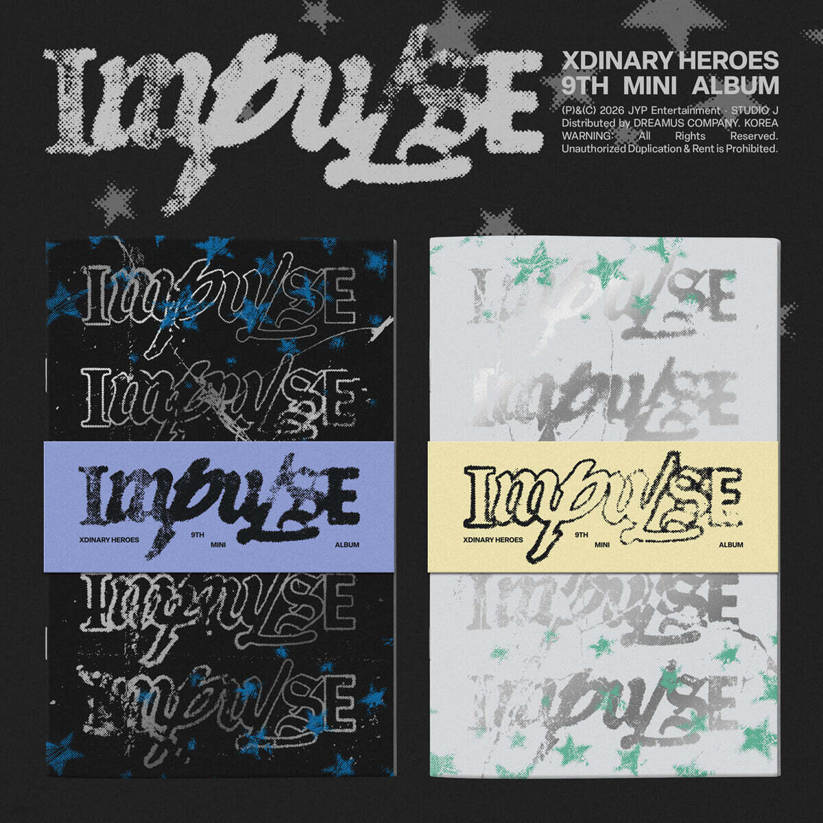Xdinary Heroes (엑스디너리 히어로즈) - 미니앨범 9집 : IMPULSE [2종 중 1종 랜덤 발송]