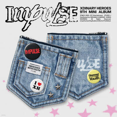 Xdinary Heroes 9th Mini Album IMPULSE - Denim Pouch Version