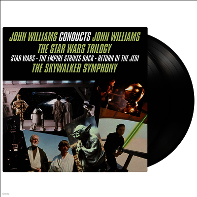 John Williams — John Williams Conducts John Williams - The Star Wars Trilogy (스타워즈 트릴로지) (Soundtrack)(45RPM) 앨범 커버