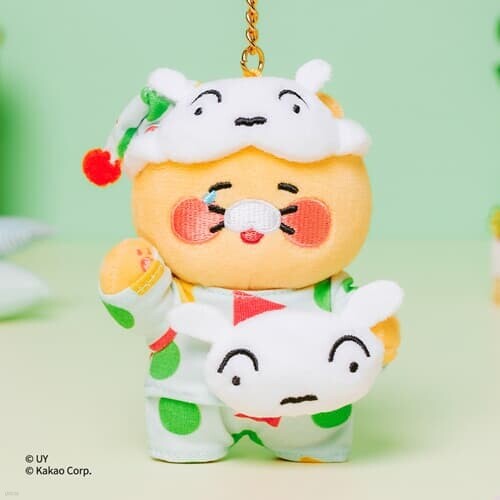 짱구는 못말려X카카오프렌즈 파자마 키링인형_춘식이