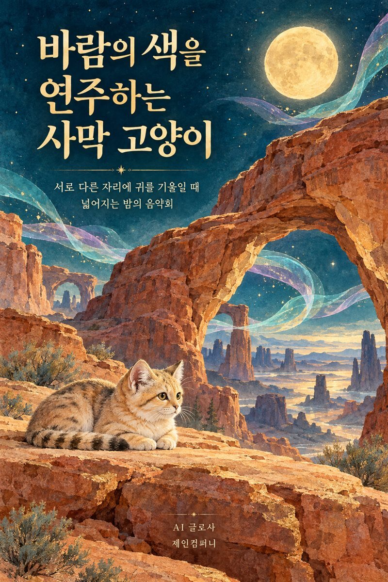 바람의 색을 연주하는 사막 고양이