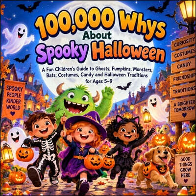 100,000 Whys About Spooky Halloween: A Fun Children's Guide to Ghosts, Pumpkins, Monsters, Bats, Costumes, Candy and Halloween Traditions for Ages 5-9