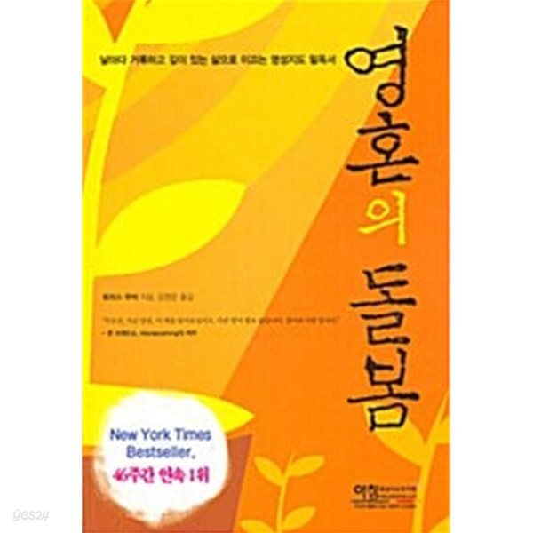 영혼의 돌봄  / ㅅ ㅐ책입니다 ****북토피아