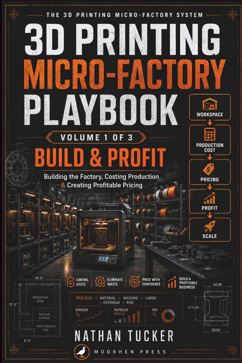 3D Printing Micro-Factory Playbook, Volume 1: Build & Profit - Building the Factory, Costing Production & Creating Profitable Pricing (3D Printing Micro-Factory Playbook #1)