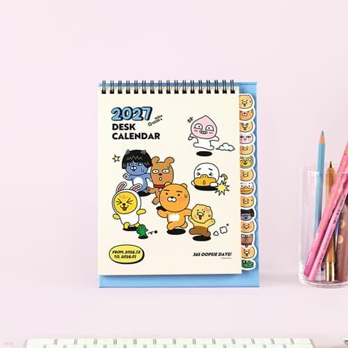 카카오프렌즈 2027 인덱스 탁상 캘린더 단체