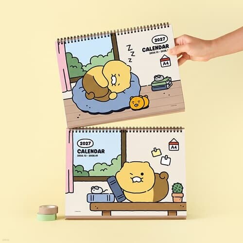 춘식이 2027 A4 사이즈 탁상 캘린더