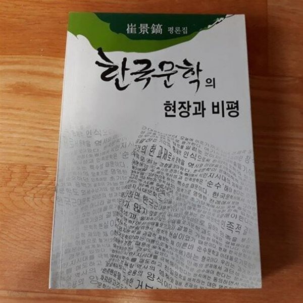 한국 문학의 현장과 비평