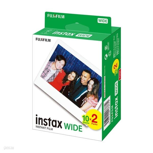 문구도매 후지필름 인스탁스필름 와이드 20매