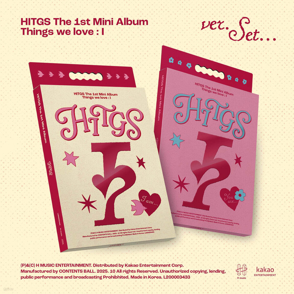 HITGS (힛지스) - The 1st Mini Album - Things we love : I [2종 세트]