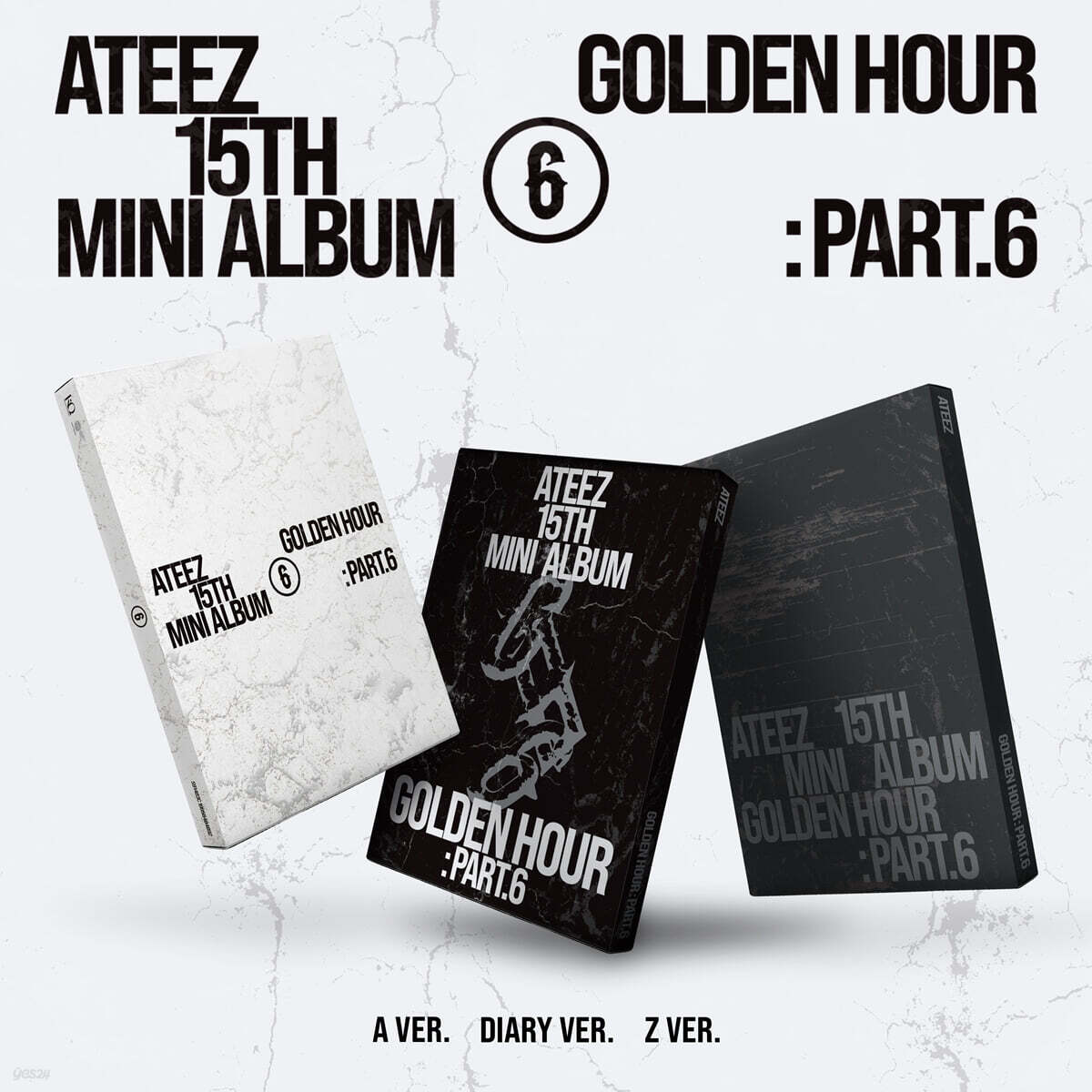 에이티즈 (ATEEZ) - 15TH MINI ALBUM [GOLDEN HOUR : Part.6][3종 SET] | 에이티즈 ...